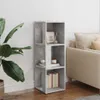 rohový regál Concrete Grey 33x33x100 cm Dřevěný materiál Náhled obrázku produktu 4