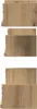 Three wooden shelves are stacked vertically against a white background. Produktbild-Vorschau