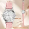 Damenuhr Kunstleder, Damen Analog Quarz Uhr mit Kunstleder Produktbild-Vorschau 5