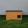 QLS Igelhaus aus Holz 45x45x27 cm mit abnehmbarem Dach Produktbild-Vorschau 2