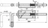 Garagentor Riegel FEINZ - 400 mm - Federmechanismus - Produktbild-Vorschau 2