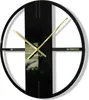 Metallwanduhr schwarz Unique für Wohnzimmer, Schlafzimmer, Produktbild-Vorschau 1