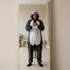 Onesie Kigurumi Pyjamas Lemur Verkleidung Kostüm S: 145 - Produktbild-Vorschau 5