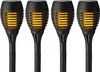 LED Solar Fackel 27cm Kunststoff 4er Set mit Flammeneffekt Anteprima dell’immagine prodotto