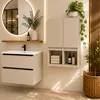 Hängeschrank Badezimmer, 75x56x25 cm, Kaschmirfarbe Matt, 6 Produktbild-Vorschau 11