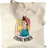 Strong Women Jutebeutel Stoffbeutel Canvas Spruch Motiv Produktbild-Vorschau 1