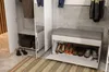 Schuhschrank mit Sitzbank Amanda – Weiß Hochglanz – Modern Produktbild-Vorschau 3