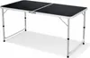 XXL Campingtisch schwarz klappbar Alu 120x60x58/70cm Produktbild-Vorschau 2