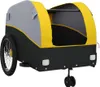 vidaXL Fahrradanhänger Schwarz und Gelb 45 kg Eisen Produktbild-Vorschau 5