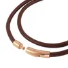 Lederkette Lederband 4 mm Herren Halskette Braun 17-100 cm Produktbild-Vorschau 2