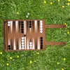 Relaxdays Backgammon, gra podróżna do zwijania, wraz z Podgląd zdjęcia produktu 2