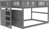 OKWISH Lit superposé bas 140×200 cm avec espace de Voir les images du produit 8