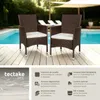 Lot de 2 fauteuils de jardin en rotin avec 2 sets de Voir les images du produit 2