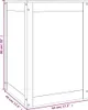 vidaXL Wäschetruhe Schwarz 44x44x66 cm Massivholz Kiefer Produktbild-Vorschau 10