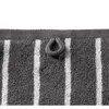 Asciugamano MUSTERRING NEEDLESTRIPE Antracite 50 x 100 cm Anteprima dell’immagine prodotto 3
