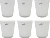 6er Set Glas Orchideentöpfe ORCHID weiß H. 13,5cm D. 12,5cm Produktbild-Vorschau 1