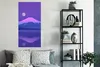 MuchoWow® Poster Mond - Berg - Lila 60x120 cm - Wandschmuck Produktbild-Vorschau 4