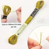 6 Stück Sticktwist Kreuzstichfäden, 8m Stickgarn Gold Produktbild-Vorschau 2