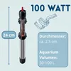 Heizstab Aquarium 100W Heizung Aquarium Heizstab Wasser Produktbild-Vorschau 2
