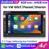 android13 2DIN 4G Autoradio carplay 4+64G Für VW Polo 9N Produktbild-Vorschau 2