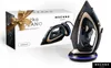 A cordless steam iron and its packaging are displayed on a white background. Produktbild-Vorschau