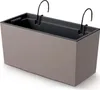 nabbi Plastový balkonový květináč DUC400W 39,5 cm - mocca Náhled obrázku produktu 3