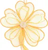 Deko Party Girlande Blume 100 cm  Farbe Mandarin für Ostern Produktbild-Vorschau 1
