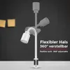 LED svítidlo na čtení flexibilní stolní lampa světlo na Náhled obrázku produktu 6