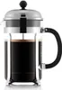 A French press coffee maker filled with dark coffee. Produktbild-Vorschau