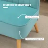 HOMCOM 2-Sitzer Stoffsofa Polstersofa Doppelsofa Sitzmöbel Produktbild-Vorschau 3