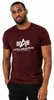 Herren T-Shirt Basic Bordeaux White Produktbild-Vorschau 1