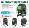 Compostiera Strend Pro Garden, a tamburo, 70 lit., nera, Anteprima dell’immagine prodotto 6