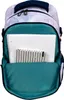 The image shows the open front pocket of a backpack with two notebooks inside. Voir les images du produit