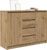 vidaXL Sideboard mit Schubladen Artisan-Eiche 100,5x35x76 Produktbild-Vorschau 4