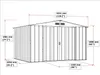 DURAMAX Colossus Eco Garden house 7,8 m², antracite DURAMAX Anteprima dell’immagine prodotto 15