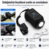 2 v 1 cyklistické svetlo s certifikáciou IPX5 a klaksónom s Náhľad obrázku produktu 2