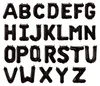 Folienballon Buchstabe A, schwarz, ca. 40 cm, für Produktbild-Vorschau 2