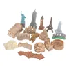 Miniatuur bouwwerken, 17-delig, met wereldarchitectuur en Productafbeelding-voorbeeld 3