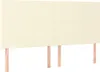 vidaXL Kopfteil Creme 160x5x118/128 cm Kunstleder Produktbild-Vorschau 1