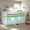 Lit superposé 90x200 cm avec Matelas Lit mezzanine en Bois Voir les images du produit 2