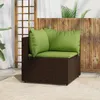 Set salotto da giardino con cuscini Poly Rattan Set di Anteprima dell’immagine prodotto 4