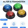 8er-Pack Quiz-Buzzer mit Licht & Sound, Family-Duell-Buzzer Produktbild-Vorschau 4