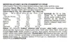 Nutritional information and ingredients list for a protein powder. Produktbild-Vorschau