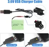 Akumulator Ni-MH AA 3,6 V 2400 mAh z kablem ładującym USB i Podgląd zdjęcia produktu 12