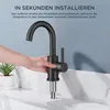 FORIOUS Rubinetto da bagno nero Miscelatore girevole a 360° Anteprima dell’immagine prodotto 8