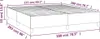 vidaXL Boxspringbettgestell Dunkelgrau 180x200 cm Samt Produktbild-Vorschau 7
