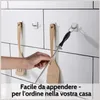 DEKAZIA® 8 ganci adesivi porta asciugamani bagno adesivo Anteprima dell’immagine prodotto 4