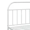 Bettgestell mit Kopfteil Metall Weiß 200x200 cm Produktbild-Vorschau 9