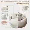 Moderní manšestrové křeslo se dvěma polštáři, odnímatelné Náhled obrázku produktu 4