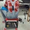 LZQ Werkstatthocker Arbeitshocker mit Ablage, Gepolstert Produktbild-Vorschau 9